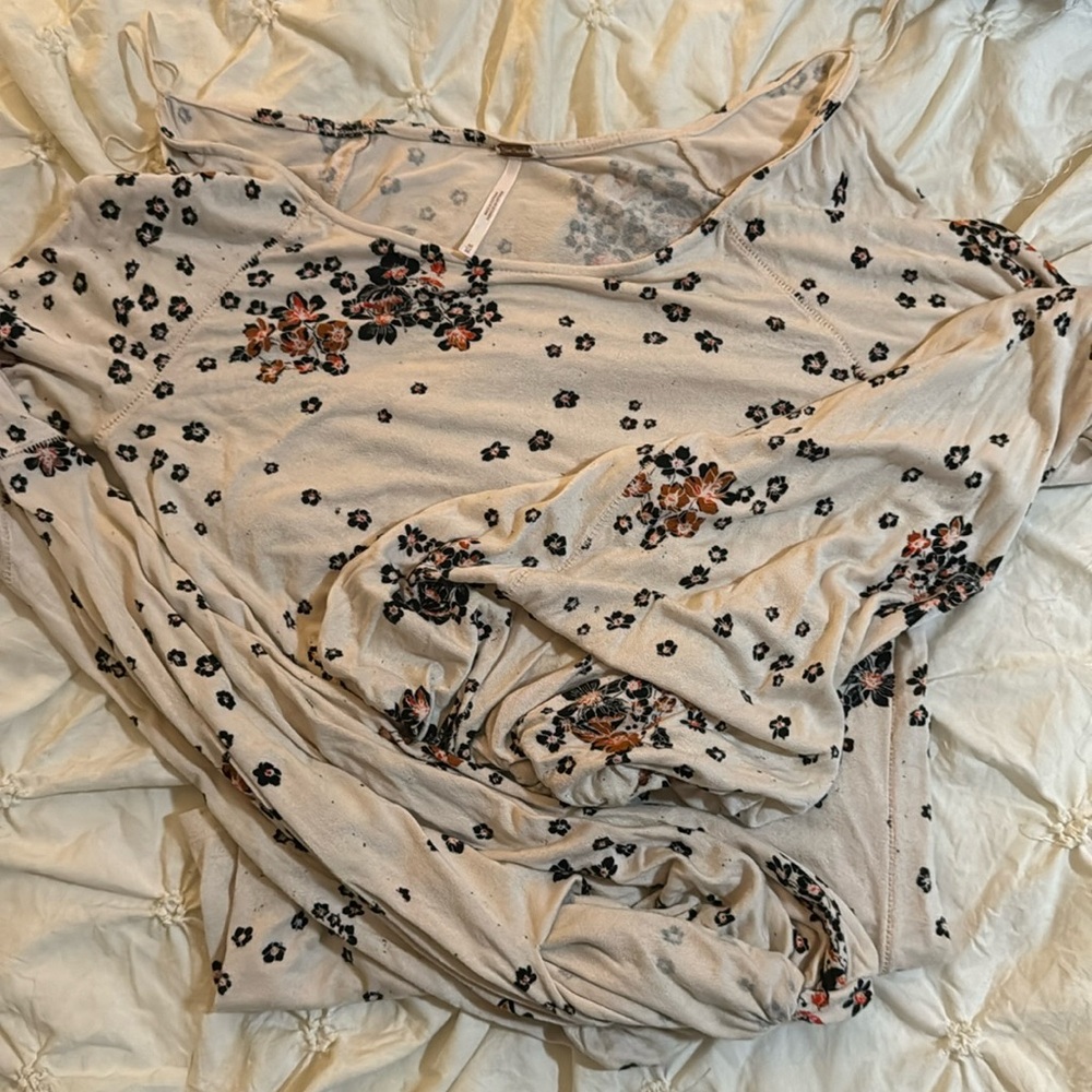 Free people women’s long sleeve flair blouse